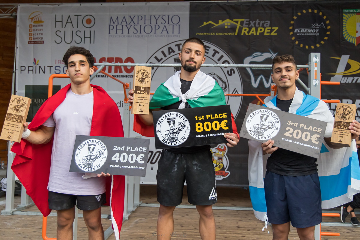 Troje zwycięzców na podium.