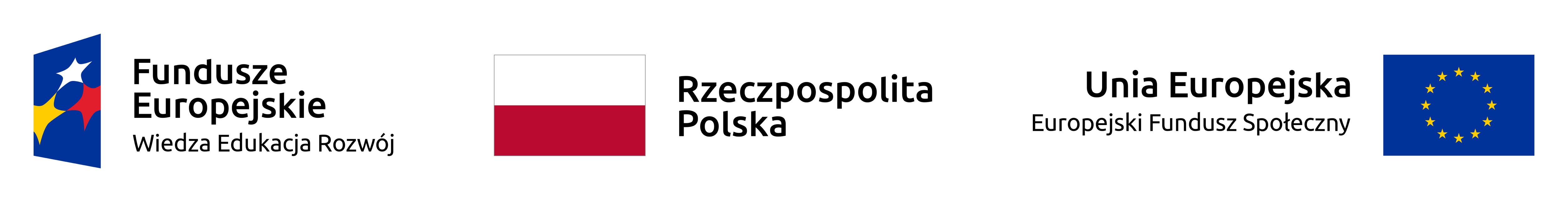 3 Logotypy. Fundusze europejskie. Wiedza, edukacja rozwój. Rzeczypospolita Polska. Europejski Fundusz Społeczny.